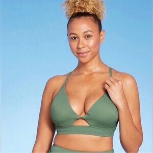 Shade & Shore Longline Cut-Out Bikini Top